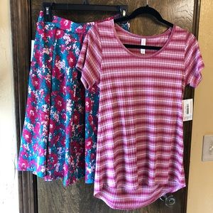 Xs Lularoe Madison and Xxs classic T NWT